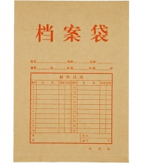 齊心AP-123本色國產(chǎn)牛皮紙檔案袋A4豎式 30個/套*12
