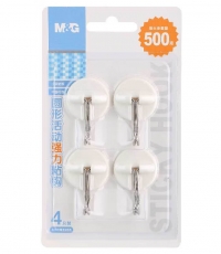 晨光圓形活動(dòng)強(qiáng)力粘鉤0.5kg（4只裝）ARCN8285